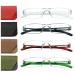 Hubeye 4 Pack frameworkless reading glasses light and convenient anti blue light reading aid for women men with glasses holster 1.00 black/clear/brown/green 1.0 dioptries