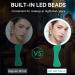 Rechargeable Lighted Hand Mirror for Travel - Portable Round Makeup Mirror with Folding Handle in Green - Buy Online on GoSupps.com