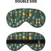 Tropical Fruit Paradise Print Unisex Sleep Mask | Double-Sided Eye Mask for Sound Sleep & Skin Care | Shop Internationally - Buy Online on GoSupps.com