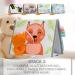 Soft Tummy Time Book with Mirror, Crinkle Paper & Teether - High Contrast Montessori Toy for Safe Infant Development - Buy Online on GoSupps.com