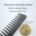 JeoPoom Carbon Comb Compact Carbon Comb Coarse Fine 2 Teeth Break-Proof Anti-Static Salon Hairdresser Hair Care Tools For Men And Women With Different Types Of Hair DoubleTooth - Buy Online on GoSupps.com
