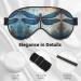 Art Blue Dragonfly Print Unisex Sleep Eye Mask - Soft Comfort Eye Shade for Travel Yoga & Shift Work - Black - Buy Online on GoSupps.com