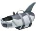 Izefia dog swimming jacket swimming swimming protection mantle with grip for small dog puppies big dog shark mermaid s shark - gray