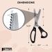 Professional Pinking Shears  9 Stainless Steel Fabric Pinking Shears  by Better Office Products  Dressmaking Scissors  Zig Zag Cut Scissors  Serrated Blades for Decorative Patterns - Buy Online on GoSupps.com