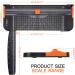 Flisin Paper Cutter Portable Paper Slicer 12 Inch Paper Trimmer Scrapbooking Tool with Automatic Security Safeguard and Side Ruler for Craft Paper A4 Paper Coupon  Label and Cardstock (Black) - Buy Online on GoSupps.com