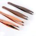 HD Combination Tweezers 4-Piece Set - Precision Rose Gold Beauty Tools for Effortless Grooming | International Shipping Available - Buy Online on GoSupps.com