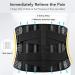 Back Brace for Lower Back Pain Relief - Breathable Support Belt with 6 Steel Stays & Adjustable Straps for Men & Women - Ideal for Daily Work - Buy Online on GoSupps.com