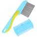 2 pieces of lice comb permanently flea comb dog plastic flea comb for cats stainless steel flea comb flea comb cat lice combs for removal of scales or lice lice