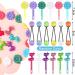 100 Pcs Girls Hair Accessories: Self Hinge Barrettes, Hair Ball Ties, Plastic Clips for Toddler Girls - Bow Flower Hair Tie for Baby Girls (Cool) - Buy Online on GoSupps.com