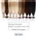 16 inch Micro Loop Beads Human Hair Extensions 100 Strands 100% Remy Invisible Hair Extensions Real Human Hair Micro Rings Straight (50g #18P613 Ash Blonde&Bleach Blonde) - Buy Online on GoSupps.com