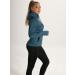 Icyzone Women's Sports Jacket Full Zip Running & Training Hoodie with Hood Long-Sleeved Fitness Jacket for Winter - Size S Blue - Buy Online on GoSupps.com