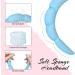 Spa Headband for Women - Puffy Makeup Headband with Wristbands - Blue Terry Cloth Fabric - Facial Skincare Hair Wrap - Buy Online on GoSupps.com