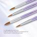 Aokitec Sable Kolinsky Nail Brush #22 - Professional Acrylic Nail Art Brush for Manicure - High-Quality Wood Handle - Ideal for Acrylic Use - Violet - Buy Online on GoSupps.com