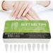 550 Tablets Long Clear Nails Ultra Thin Clear Stiletto Fake Nails Set Long Full Cover Almond Shaped with Rhinestones Designs for Wedding Dating Party Acrylic Nail Tips Kit - Buy Online on GoSupps.com