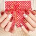 Brishow christmas artificial nails to stick on snowman press on nails red false nails ballerina acrylina full cover 24 pieces for women and girls (1)