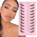 Parrarri half eyelashes of course wrong eyelashes 10 pair Cat eye lashes slightly half Eyelashes reusable artificial eyelashes 3D fake lashes cateye H-16
