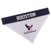 NFL DOG BANDANA - HOUSTON TEXANS REVERSIBLE PET BANDANA. 2 Sided Sports Bandana with a PREMIUM Embroidery TEAM LOGO, Small/Medium. - 2 Sizes & 32 NFL Teams available Small/Medium Houston Texans
