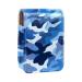 Lipstick Case Leather Lip Gloss Lipstick Organizer with Mirror Mini Lipstick Holder Bag Blue Camouflage Seamless Pattern W825z2yzdj