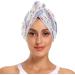 Cute Colorful Elephants Dry Hair Cap | Quick Drying Towel Set with Button Headband | Super Absorbent & Soft Comfort for All Hair Types - Buy Online on GoSupps.com