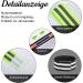 Partideal 8-Piece Reflective Ligaments Stripes Pants Clip - Elastic Reflector Straps for Cycling & Jogging - Green & Black - Buy Online on GoSupps.com