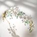 SWEETV Gold Flower Bridal Headband Tiara | Crystal Wedding Headpiece for Bride - Buy Online on GoSupps.com