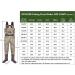 DRYCODE Men's Chest Waders with Boots | Waterproof 2-Ply Nylon/PVC Duck Hunting Waders | Women's Fishing Waders Camo M10/W12 - Buy Online on GoSupps.com