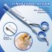 Gimars 5 in 1 Professional Dog Grooming Scissors Kit - Titanium Coated Straight, Thinning, Curved Shears & Comb Set with Safety Round Tip - Heavy Duty, 4CR Material, Blue Color - Buy Online on GoSupps.com