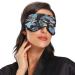 Light Blocking Sea Animals Sleep Mask - Watercolor Manta Ray Jellyfish Eye Cover for Work Travel & Naps | Soft Adjustable Blindfold for Men & Women - Buy Online on GoSupps.com