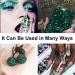 Emerald Green Rhinestone Nail Gems Set with Picker and Tweezers - Glass Crystals, Flatback Face Gems for Nail Art - Shiny Multi Shape Rhinestones - Nail Art Tools Included - Buy Online on GoSupps.com