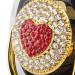 Personalized Bling Pacifier - Shiny Heart-Shaped Rhinestone Baby Nipple | Soft Light Newborn Gift - Black - Buy Online on GoSupps.com