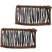 Vintage Tire Comb Lightweight Portable Banana Hair Clips Easy Operation 2 Pieces Strong and Durable for Office (#1) - Buy Online on GoSupps.com