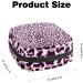 Leopard Print Menstrual Cup & Pad Storage Bag - Pink Sanitary Napkin Pouch | Feminine Product Organizer for Period Supplies - Color 10 - Buy Online on GoSupps.com