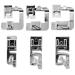Rolled Hem Presser Foot 6 Sizes Wide Rolled Hem Foot Set & Narrow Foot Hemmer Set For Brother, Singer & Janome Low Shank Sewing Machines. Hemming Pressure Feet With Distinctive Wide and Narrow Sizes Mixed 6