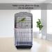 Daoeny 2Pcs Adjustable Bird Cage Cover | Upgraded Airy Nylon Mesh Parrot Net with Sequins | Seed & Feather Catcher for Parakeet Macaw | Soft & Universal Birdcage Cover Skirt | 78.7 x 15.7 Inch - Buy Online on GoSupps.com