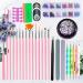 POPETPOP 1 Set Nail Art Pen Kit Nail Art Liner Nail Painting Tools Nail Art Brush Drill Painted 20X2X1CM - Buy Online on GoSupps.com