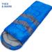 Adult Cold Weather Sleeping Bag - Lightweight & Compact for Camping, Hiking & Backpacking - Ocean Blue with Stripes - 29.5in x 86.6in - Buy Online on GoSupps.com