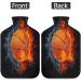 Basketball Heat Bottle with Fluffy Cover - 2L Cozy Water Bag for Pain Relief Back Neck & Shoulders - Perfect for Chilly Nights - Buy Online on GoSupps.com