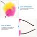 Lurrose Colorful Pom Pom Headband Bear Ears Fluffy Faux Fur Hairband Set - Buy Online on GoSupps.com