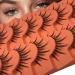 Manga Lashes Clear Band False Eyelashes 7 Pairs Anime Lashes Natural Look Like Individual Clusters Wispy Faux Mink Lashes Pack Spiky 3D Fluffy Korean Makeup Fake Eyelashes by Kmilro Style 2
