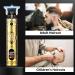 Beard Trimmer & Hair Clippers for Men | Golden Electric Razor with LCD Display | Professional Barber Kit - Strong Motor & Type C Charger - Buy Online on GoSupps.com