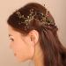 Xerling 2Pcs Gold Crystal Hair Pins | Wedding Bridal Black Rhinestones Hair Accessories | Boho Hair Pieces for Women and Girls (Black) - Buy Online on GoSupps.com