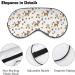 Chihuahua Dog Paw Print Sleep Mask Adjustable Blindfold for Better Sleep and Travel - Men and Women - Buy Online on GoSupps.com