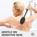MateeyLife Silicone Body Scrubber with Handle | Exfoliating Shower Brush & Gentle Back Scrubber for a Refreshing Bath Experience - Gray - Buy Online on GoSupps.com