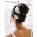 AW BRIDAL Gold Flower Wedding Hair Clips Set - Bride Hair Comb Pins Accessories - Buy Online on GoSupps.com