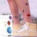 COKTAK 3D Watercolor Lavender Flower Temporary Tattoos - 12 Piece Set for Women | Body Art Arm Fake Flora Adults Tattoo Sticker - Waterproof Girls Tatoos - Buy Online on GoSupps.com