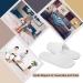 Echoapple Waffle Closed Toe White Slippers - Unisex Perfect for Spa Travel & Parties - Adjustable Fit for Most Sizes - Buy Online on GoSupps.com