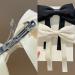 Rywicle Hair Clips Bow 2 Pack - Satin French Barrette for Women Girls - White Black - Buy Online on GoSupps.com