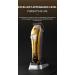 High Power Gold Hair Clippers - Full Metal Body Digital Display & Base Charging for Salon Use - Buy Online on GoSupps.com