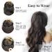 Invisible Wire Hair Extensions | Adjustable Size | Long Wavy Hairpiece 20 Inch Dark Brown - Buy Online on GoSupps.com