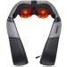Medcursor neck massage device with warmth 3D deep tissue shiatsu massager for the neck shoulder back leg body and muscle pain relief home office and car use black